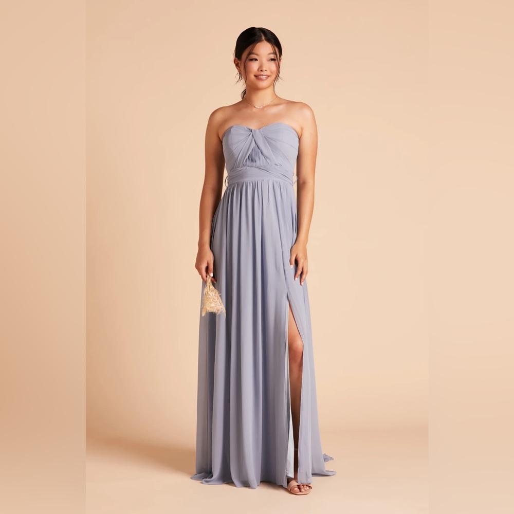 Birdy Grey GRACE CONVERTIBLE DRESS CHIFFON DUSTY BLUE